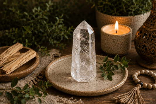 O poder espiritual do quartzo cristal: clareza, equilíbrio e amplificação energética