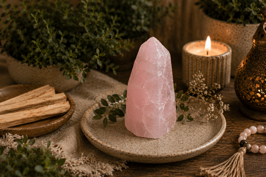 O poder espiritual do quartzo rosa: amor, equilíbrio emocional e harmonia